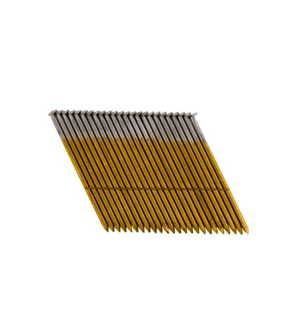 3-1/2" x 0.131 BRIGHT 28-DEGREE ROUND HEAD DIAMOND POINT WIRE STRIP