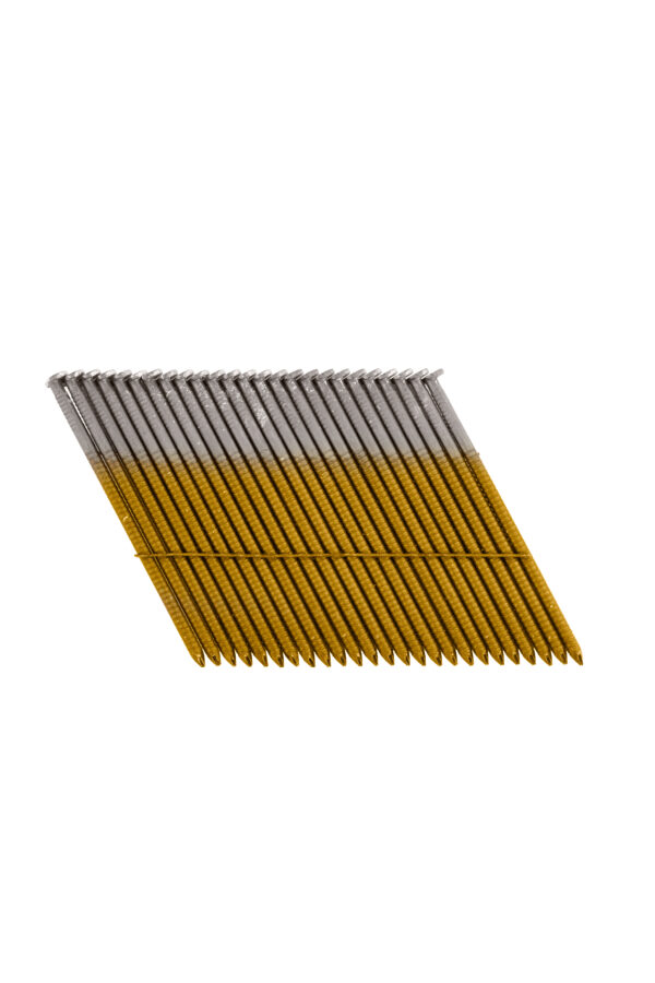 2-3/8" x 0.12 BRIGHT 28-DEGREE ROUND HEAD DIAMOND POINT WIRE STRIP