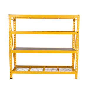 4-Tier Industrial Duty Garage Storage Bolted Shelving Unit-77W x 72H x 24D – 1500lbsLoad Capacity
