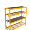 4-Tier Industrial Duty Garage Storage Bolted Shelving Unit-77W x 72H x 24D – 2500lbsLoad Capacity - Image 4