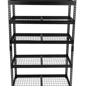 5-Tier Heavy Duty Steel Utility Shelving Unit-30 in. W x 60 in. H x 12 in. D-800lbs Load Capacity