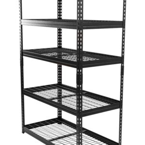 5-Tier Heavy Duty Steel Utility Shelving Unit-48 in. W x 78 in. H x 24 in. D-1000lbs Load Capacity