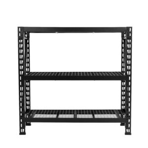 3-Tier Industrial Duty Garage Storage Bolted Shelving Unit-50W x 48H x 18D – 1500lbsLoad Capacity