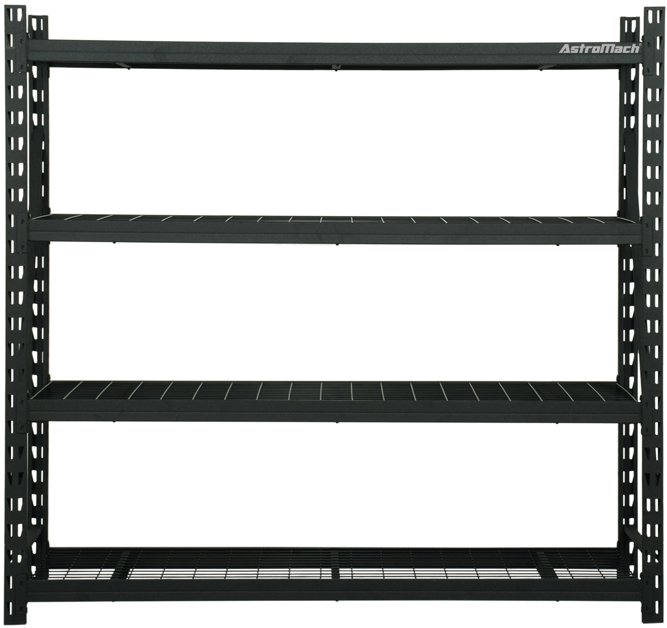 ASTROMACH 4-SHELF HEAVY-DUTY RACK 77W x 72H x24D -2500 lbs Load Capacity - Image 5